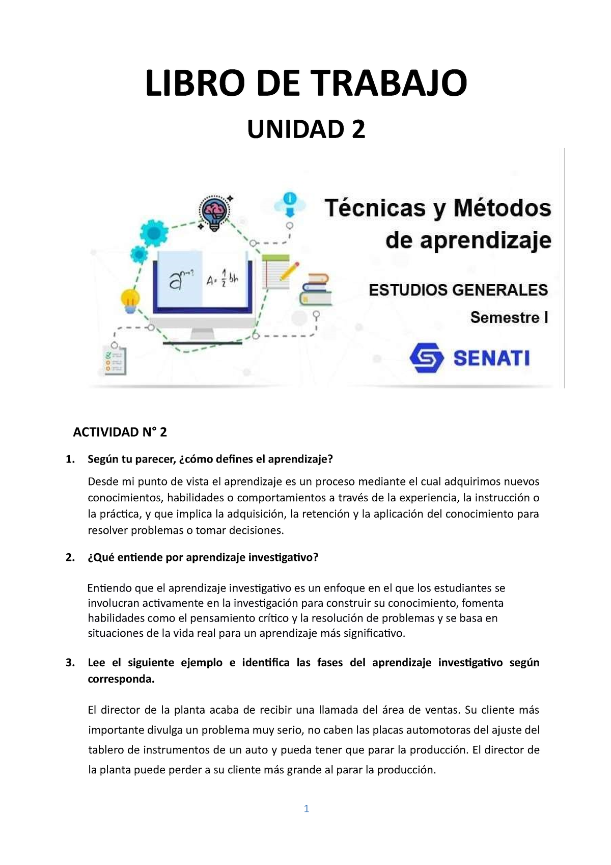 Libro De Trabajo 2 - Resolucion De Ejercicios - LIBRO DE TRABAJO UNIDAD ...