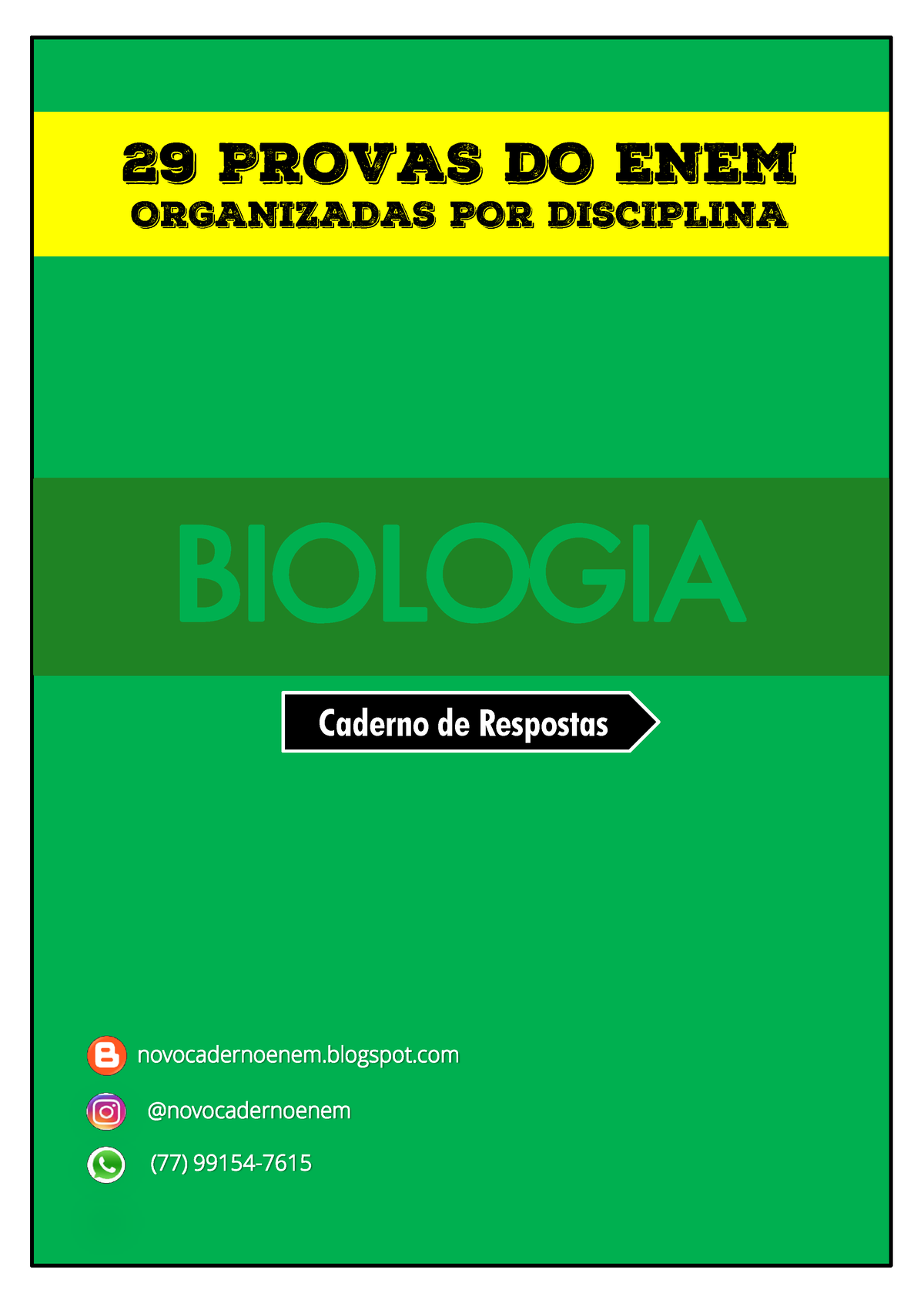 1. Biologia - Caderno De Respostas - CADERNO DE QUEST’ES BIOLOGIA ...