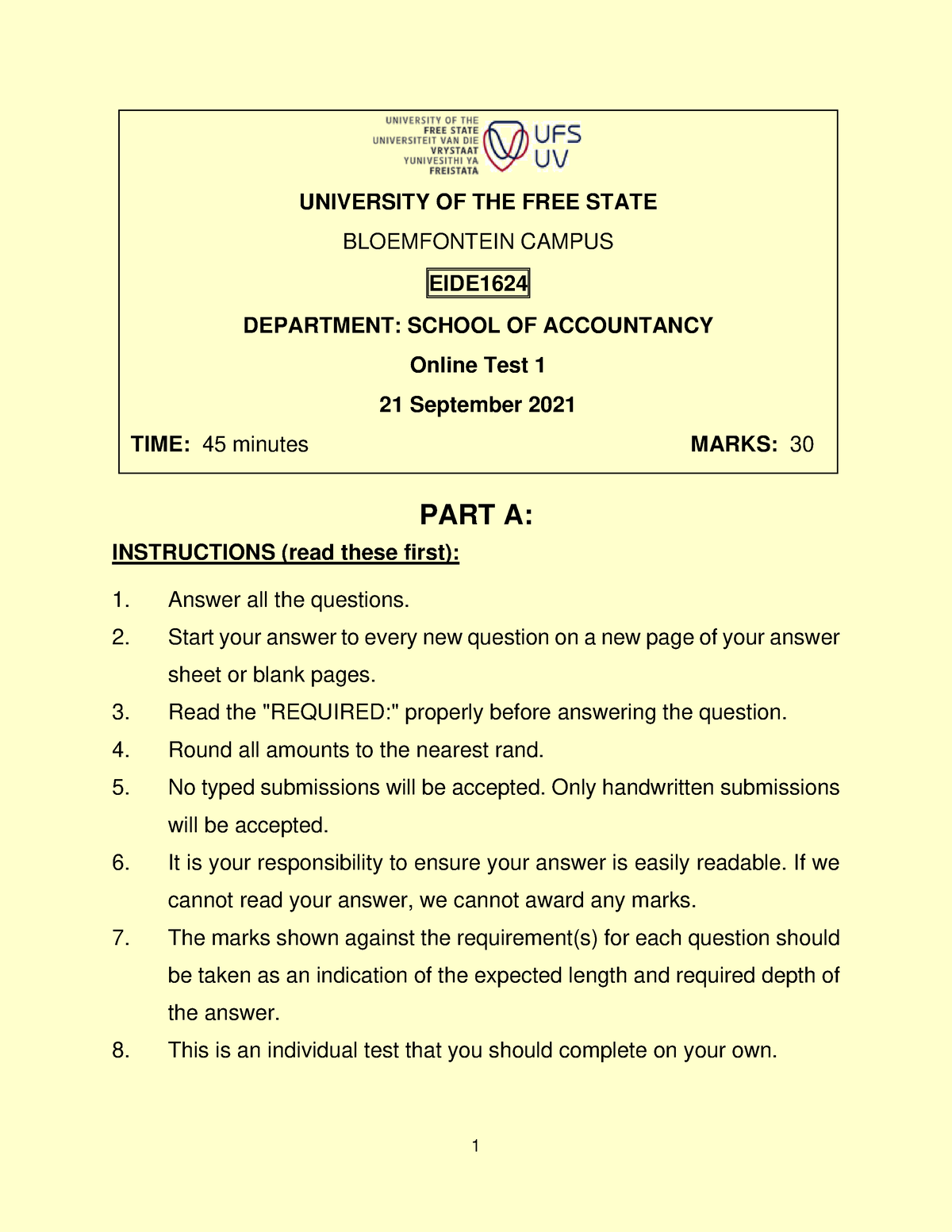 assignment question paper 2021