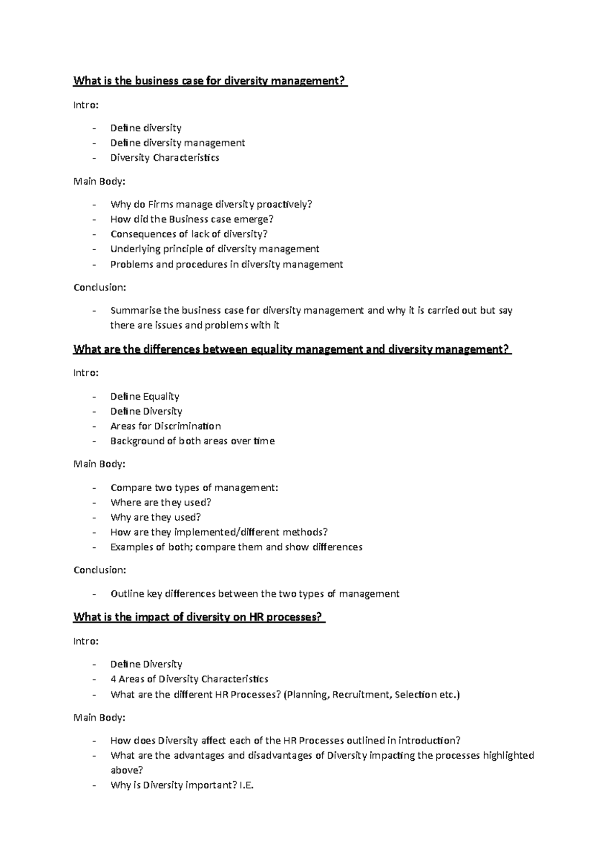 Week 4 - Inequality and Diversity - What is the business case for ...