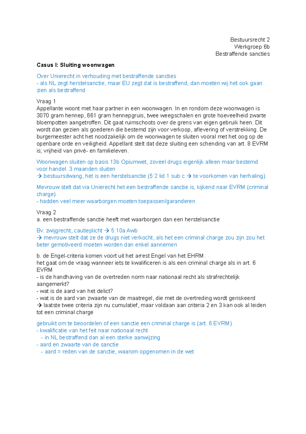 Bestuursrecht (2): Besluitvorming - Werkgroep Week 6B - Bestuursrecht ...