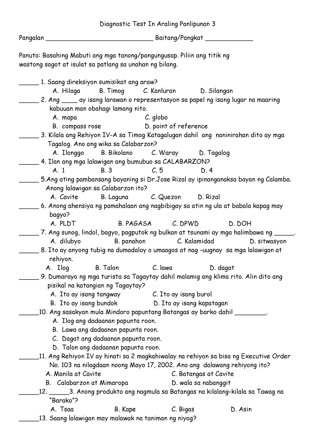 diagnostic-test-in-ap3-2022-teacher-and-school-curriculum-studocu