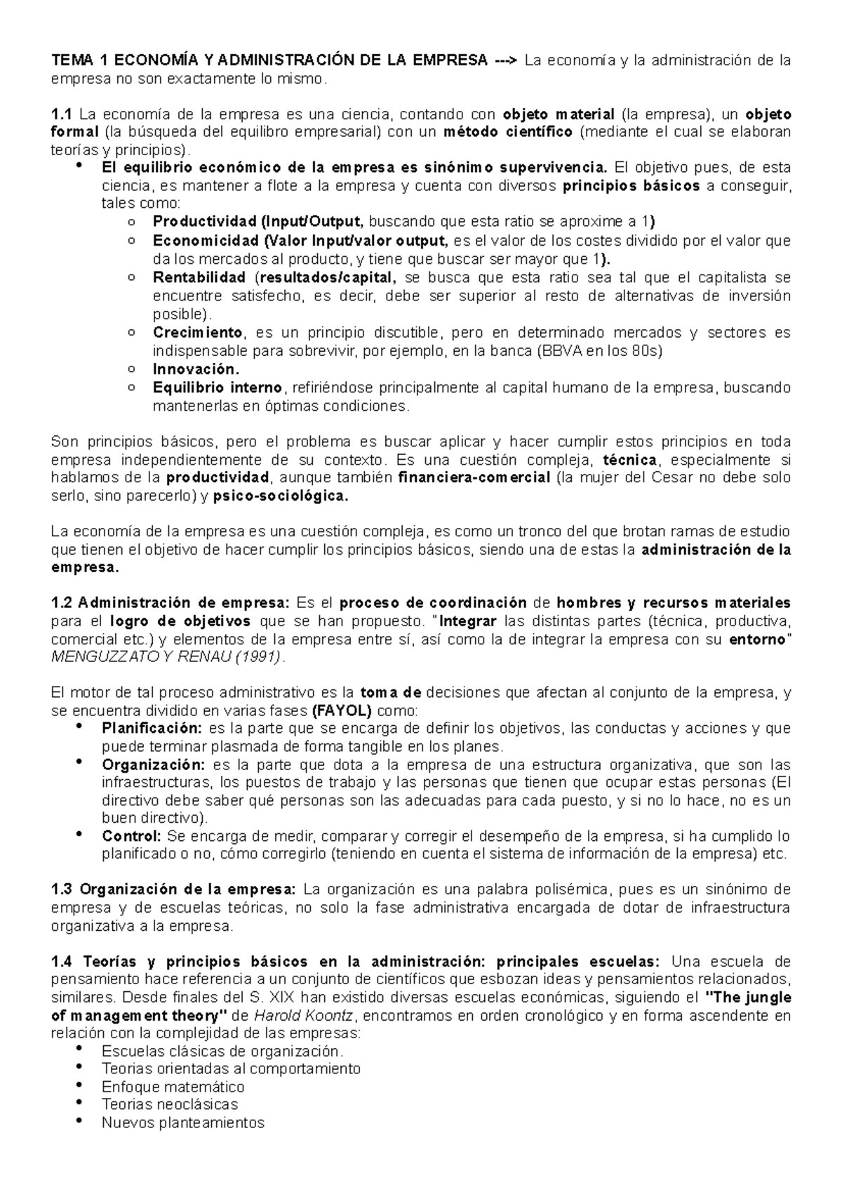 TEMA 1-2-3-4-5 DE FUNDAMENTOS DE LA ECONOMÍA DE LA EMPRESA - TEMA 1 ...