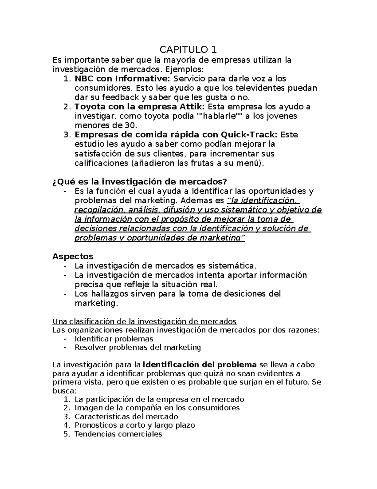 Capitulo 1 del Libro - CAPITULO 1 Es importante saber que la mayoría de ...