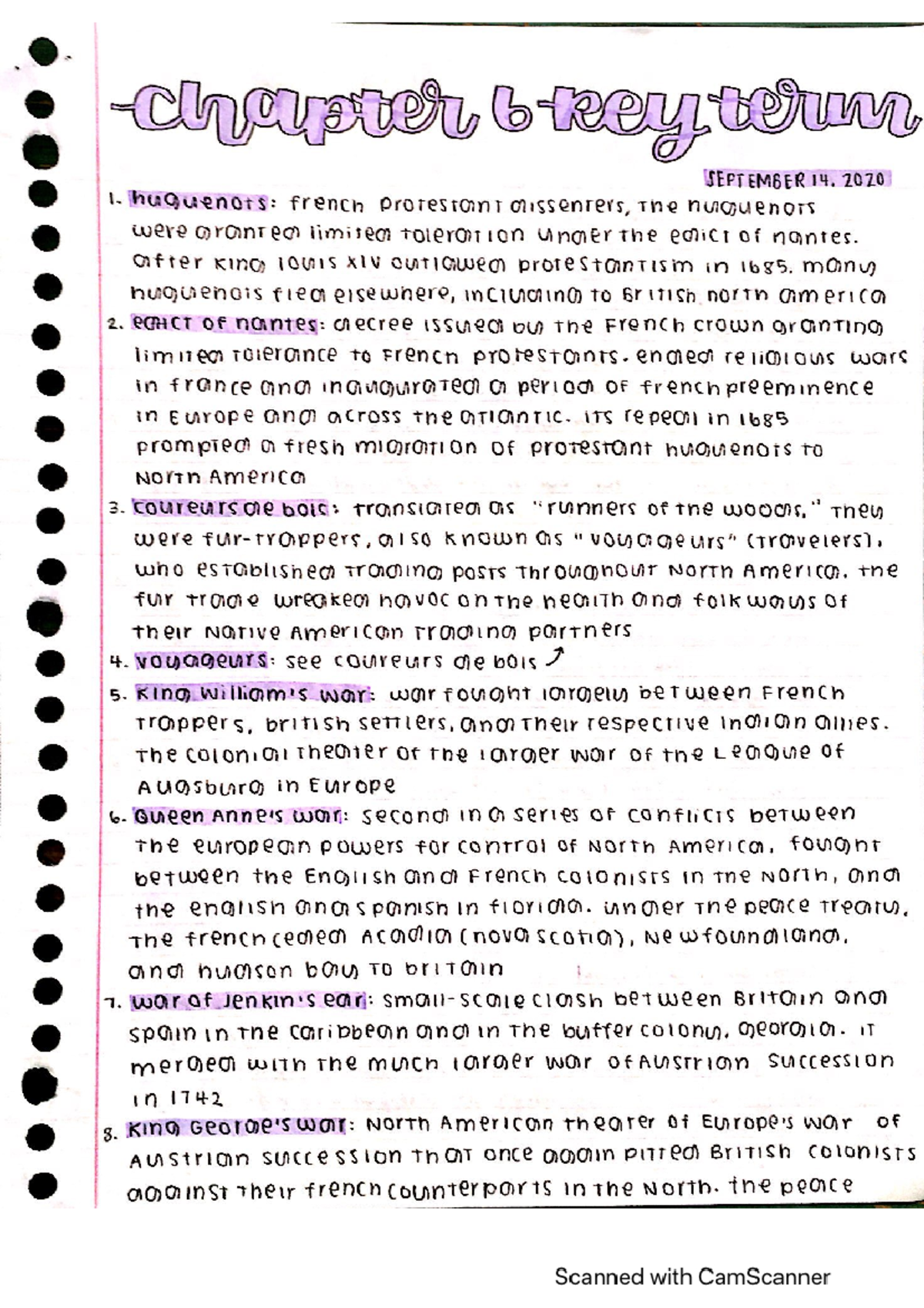 chapter 6 key terms and questions - HIS103 - Studocu