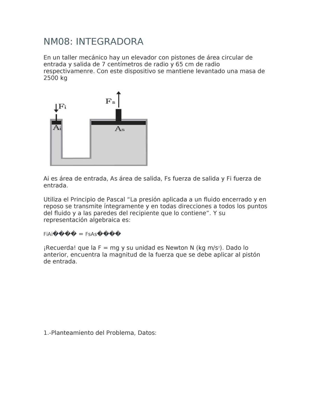 Actividad Intregradora NM08 - NM08: INTEGRADORA En Un Taller Mecánico ...