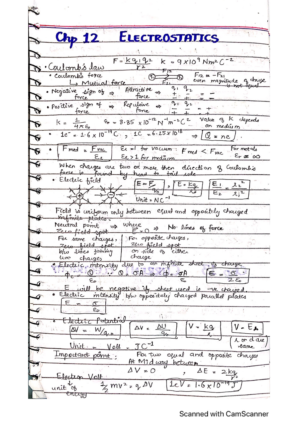 Physics Notes Part 2-1 - Academics - General Physics - Studocu