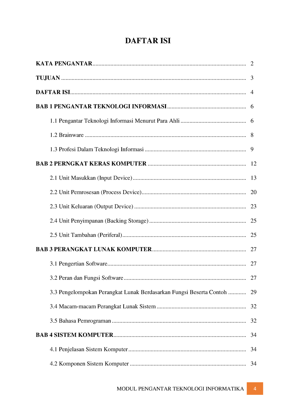 Kelompok 8 - Modul Pengantar Teknologi Informatika-1 - DAFTAR ISI KATA ...
