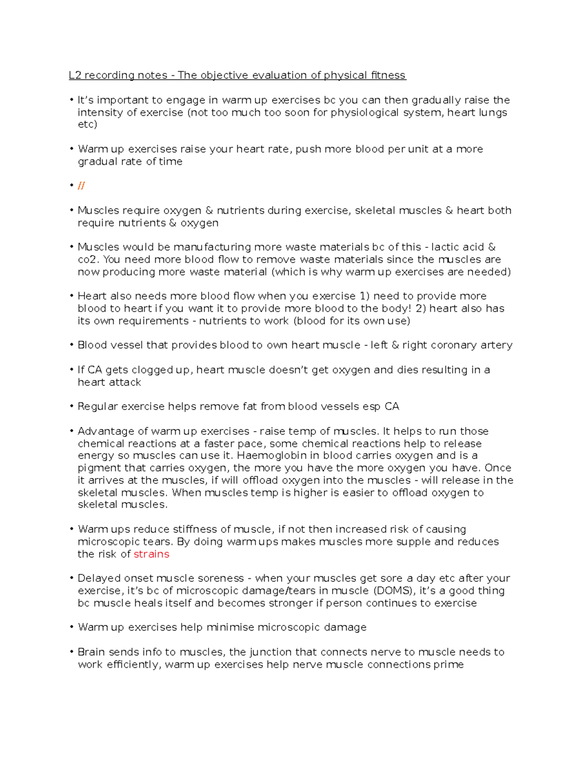 L2 notes (full in detail) have fun - L2 recording notes - The objective ...