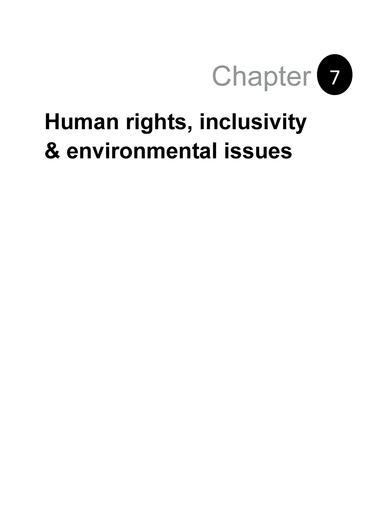 human rights inclusivity and environmental issues essay