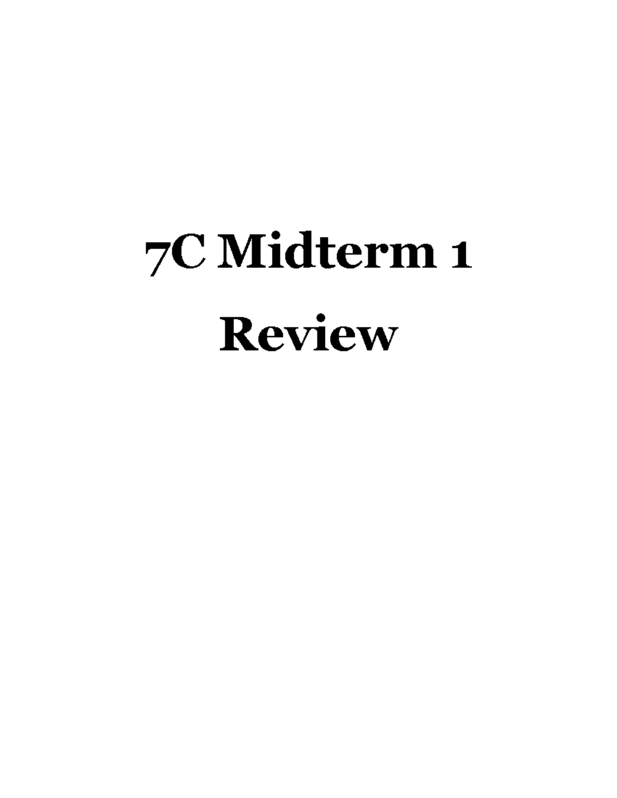 7C MT 1 Review - & 0LGWHUP 5HYLHZ 5 HIHU WR WKH IROORZLQJ GLDJUDP WR ...