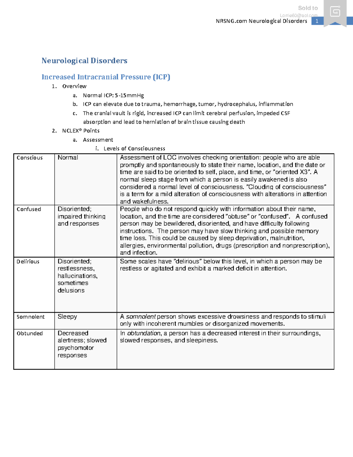 267696483 Neurological Disorders Simclex - NRSNG Neurological Disorders ...