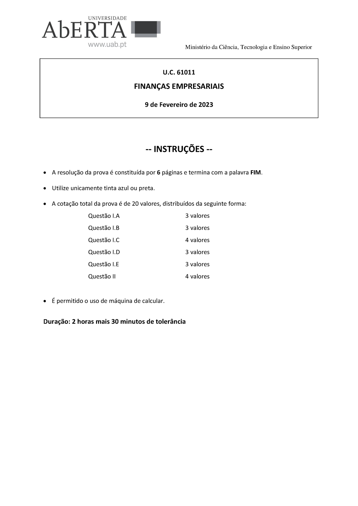 61011 Resolução Exame 2022 2023 época Normal Ministério Da Ciência Tecnologia E Ensino 7230