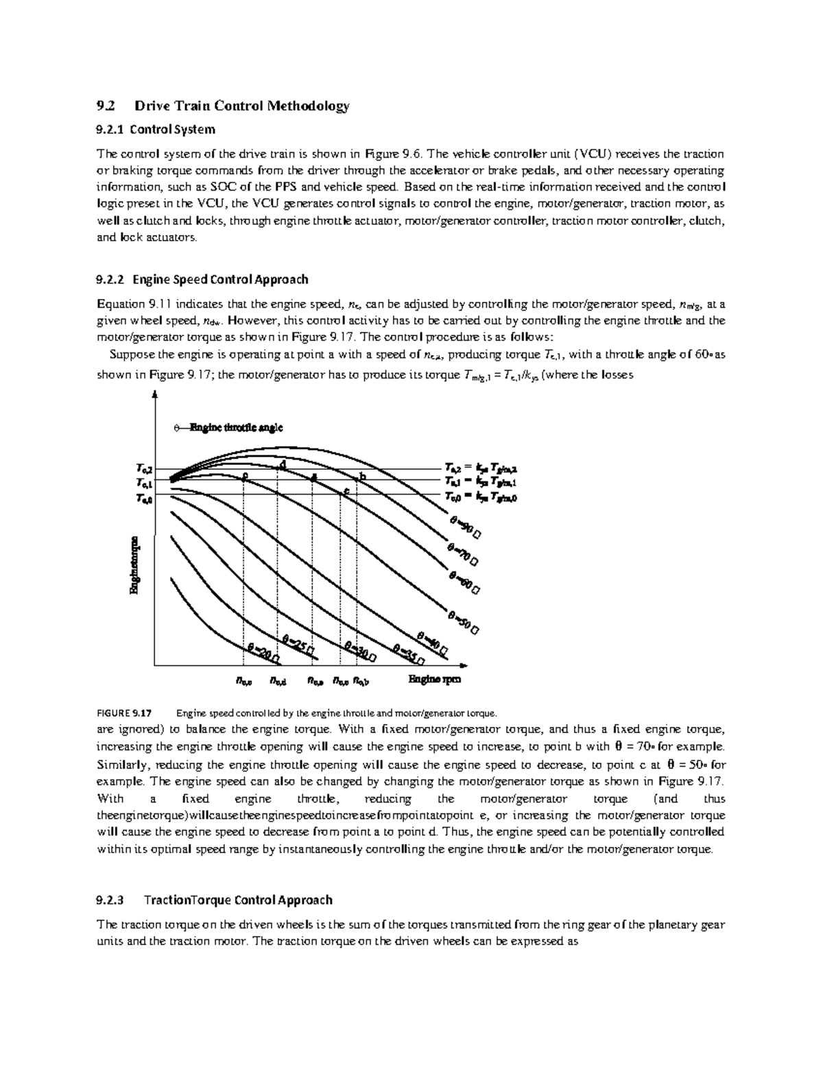 Automotive Adavance 9 Drive Train Control Methodology 9.2 Control