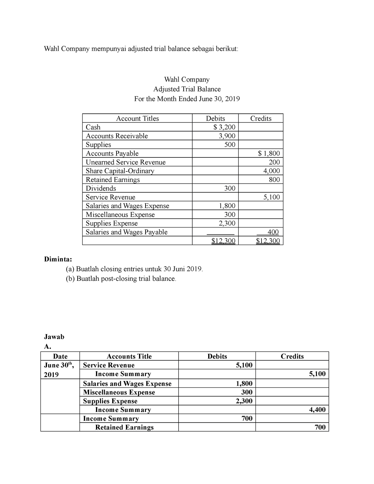 Tugas Individual 1 Soal 4 Intoduction To Accounting - Binus - Studocu