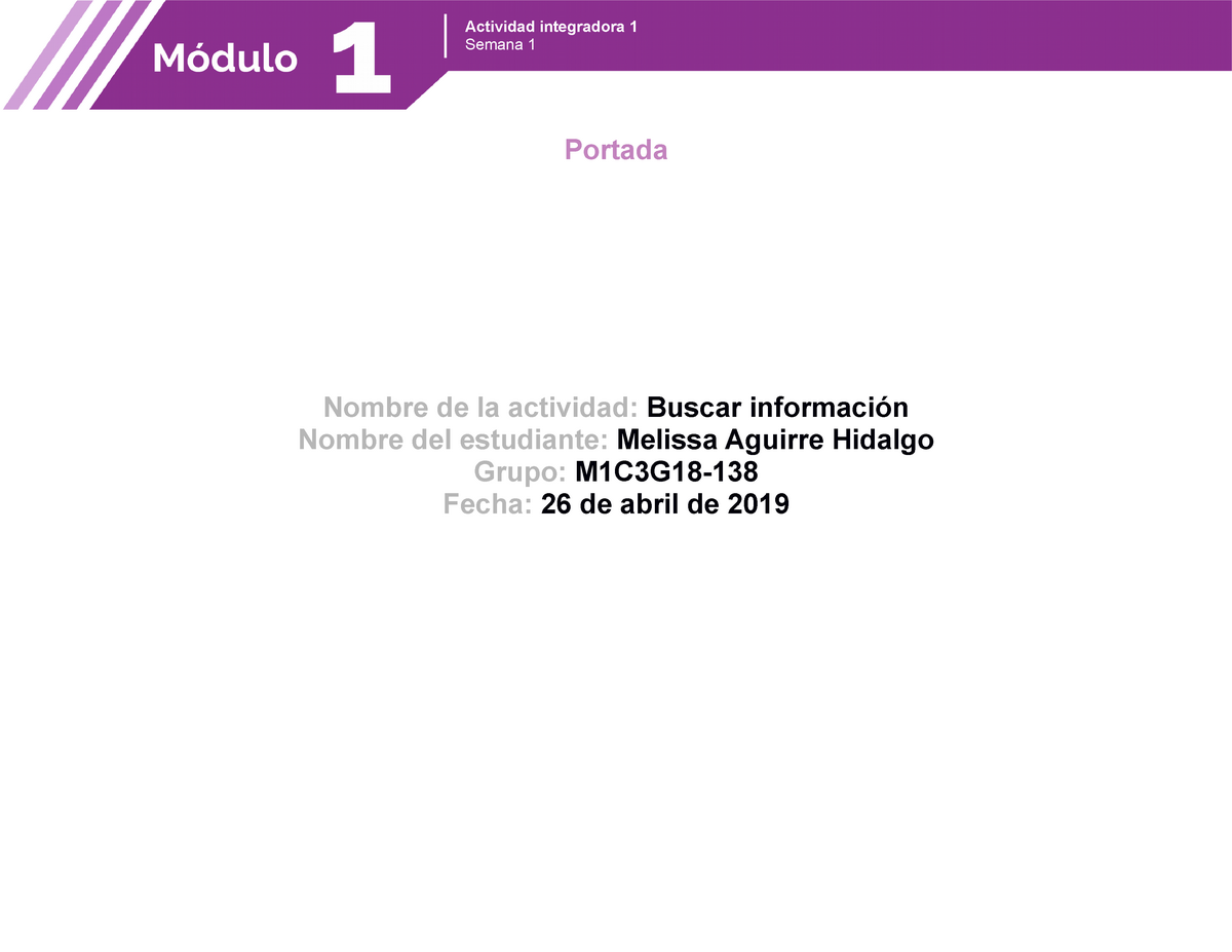 M01S1AI1 Semana 1 Actividad Integradora 1 De Prepa En Lineasep ...