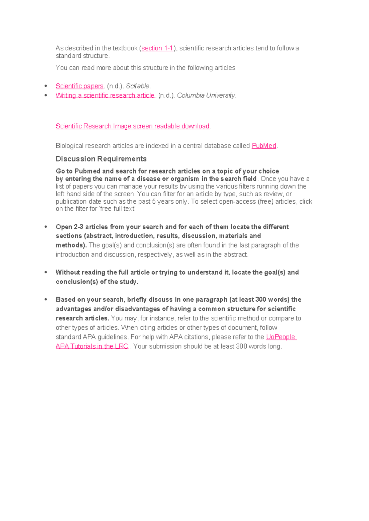 Full discussion 1 - As described in the textbook (section 1-1 ...
