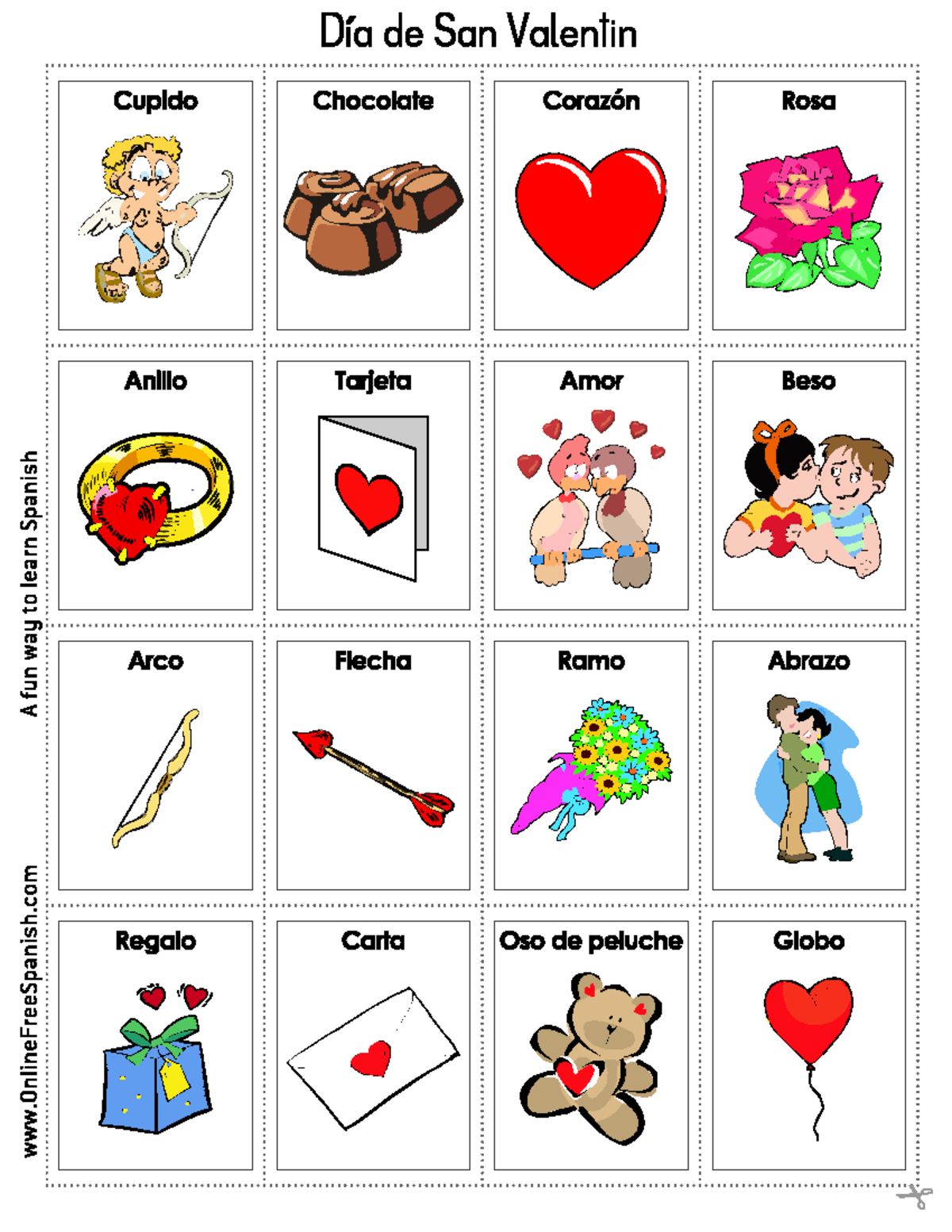 Valentine Bingo Spanish SPAN 100 Studocu