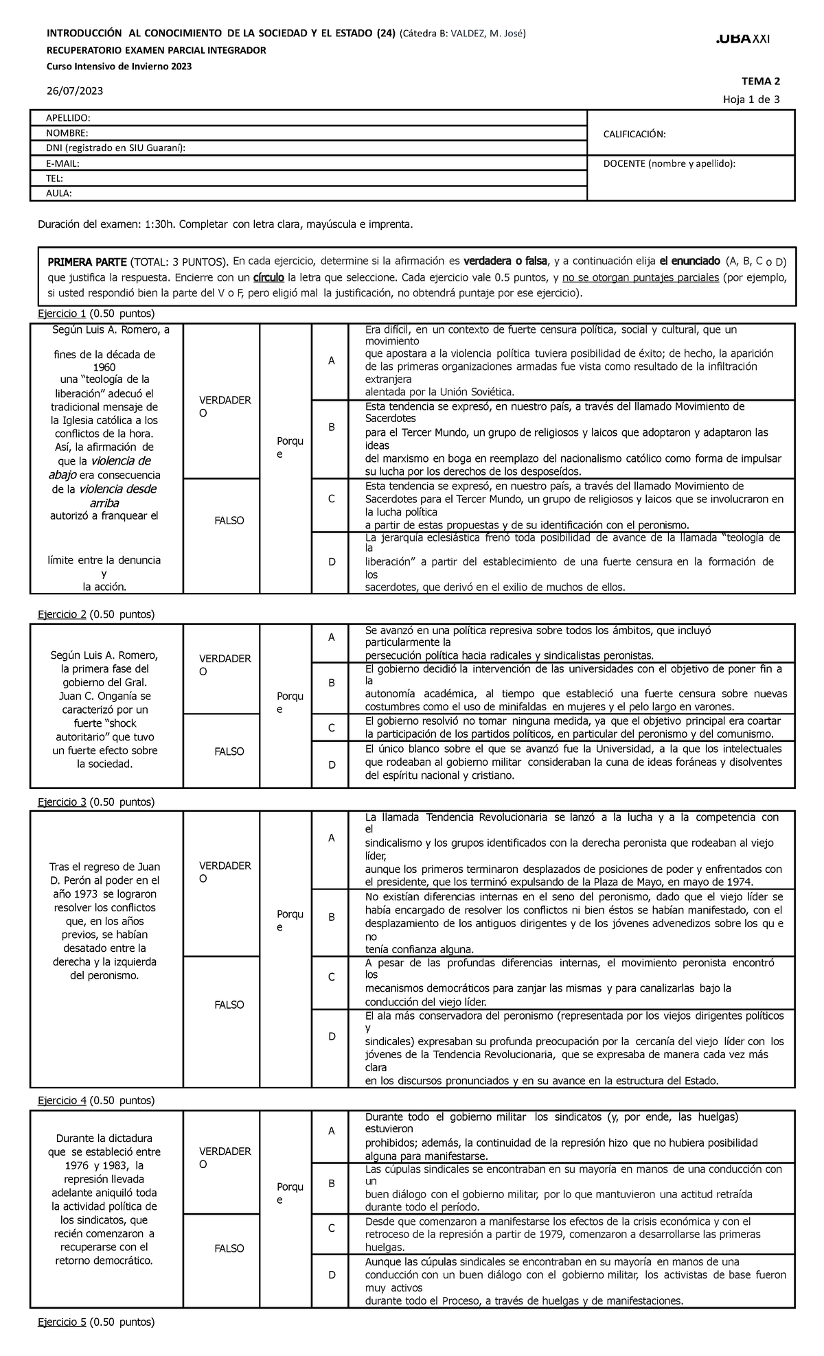 ICSE B CII 2023 Recuperatorio Tema 2 Claves De Corrección ...