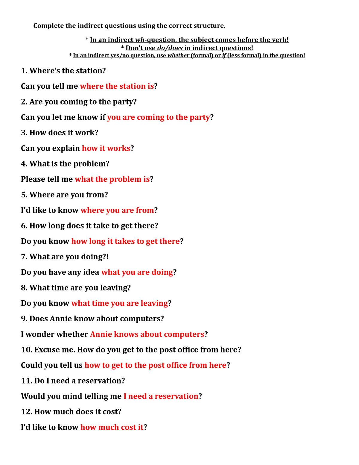 indirect-questions-practica-complete-the-indirect-questions-using