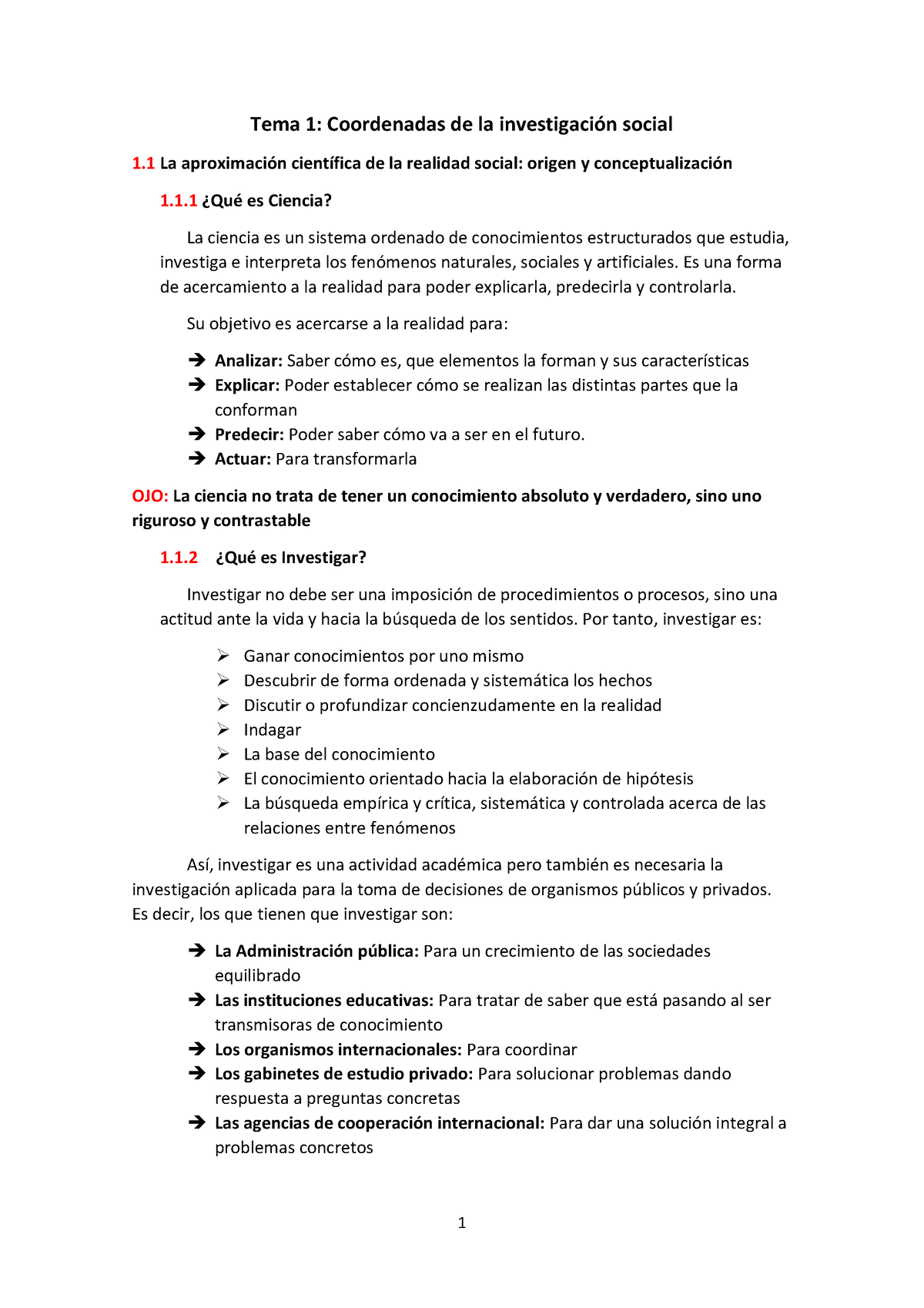 Apuntes Técnicas Teoría Tema 1 Coordenadas De La Investigación Social 1 La Aproximación 3926