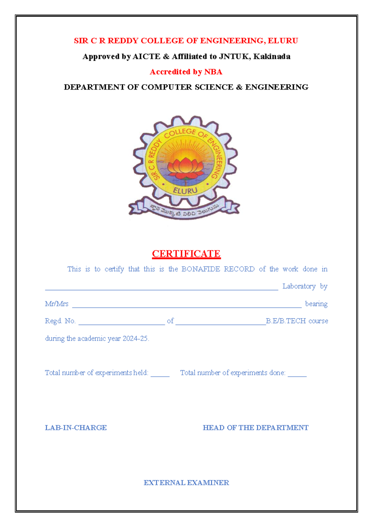 DWDM Record - Dataware house and data mining laboratory manual - SIR C ...
