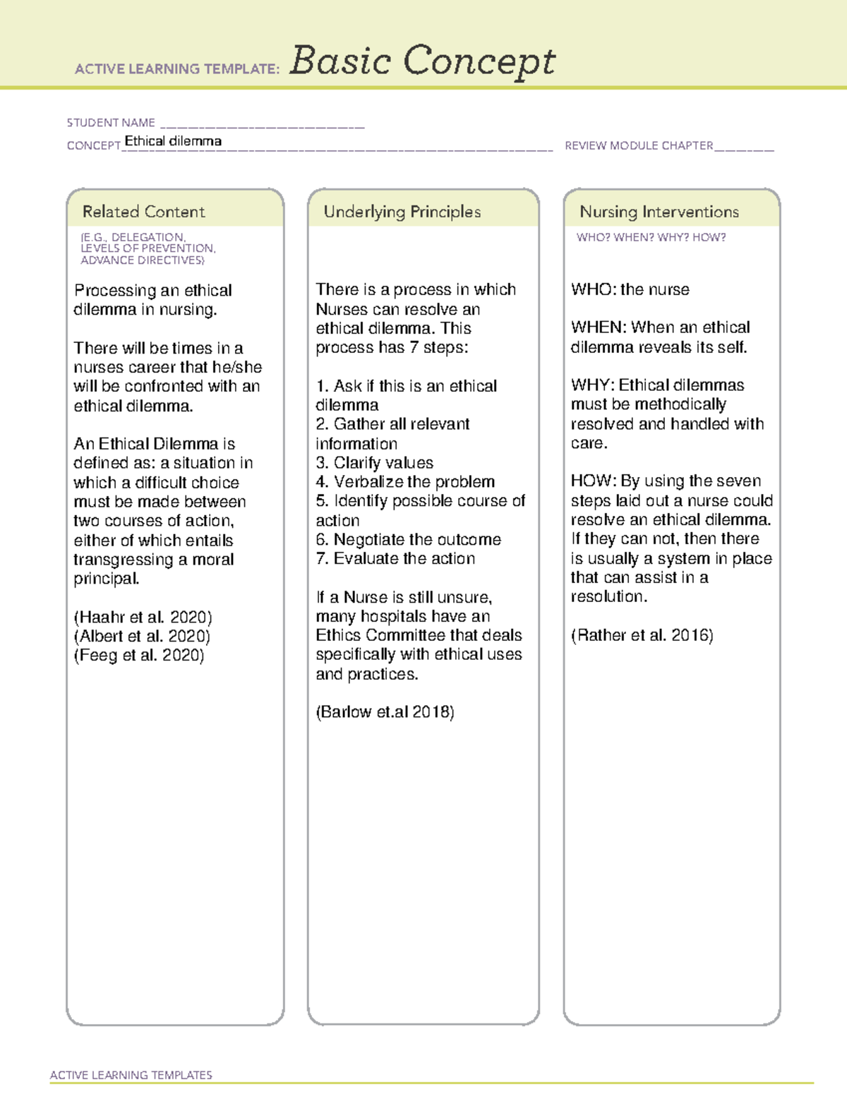 Concept ethical document ACTIVE LEARNING TEMPLATES Basic Concept