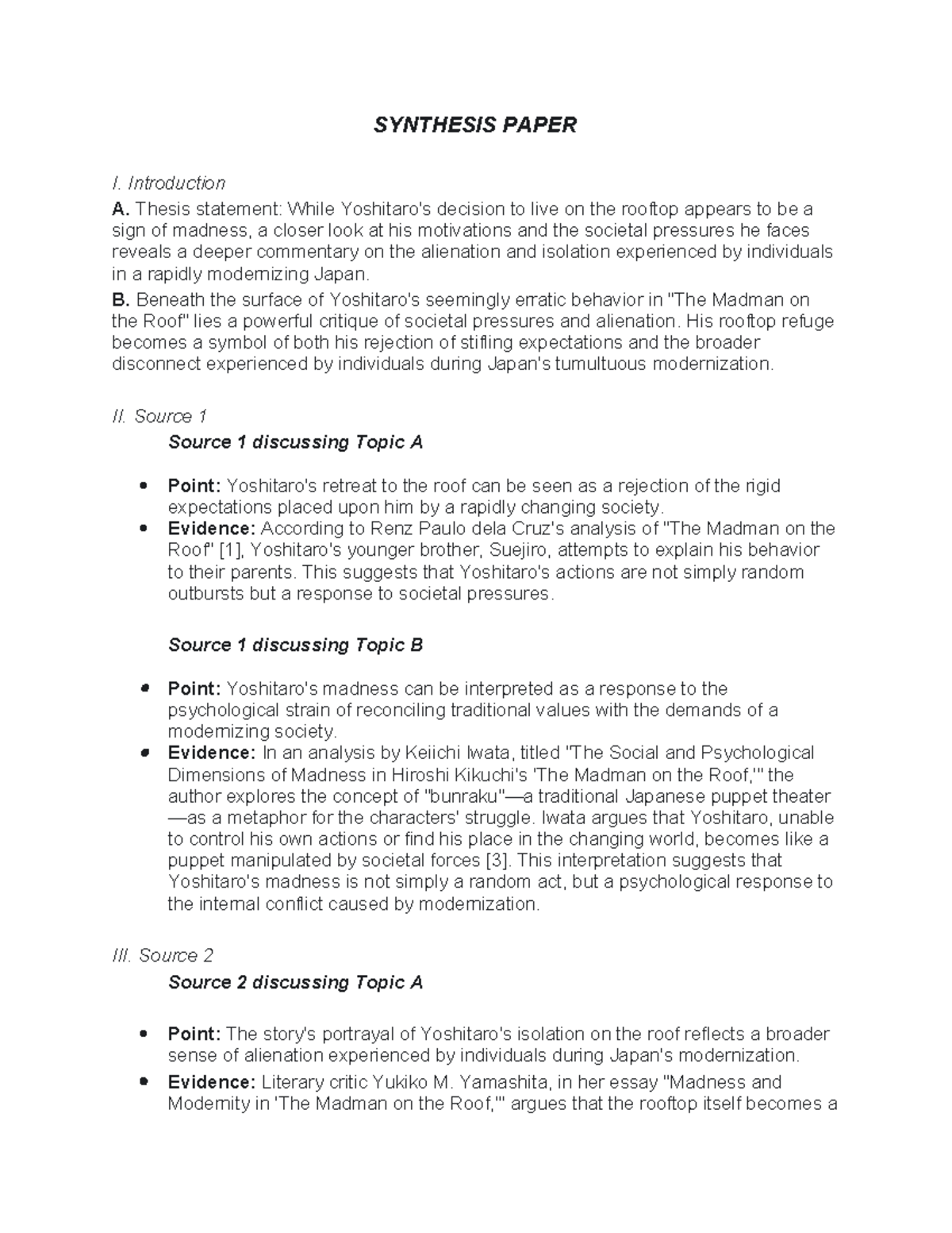 Synthesis- Paper-2 - SYNTHESIS PAPER I. Introduction A. Thesis ...