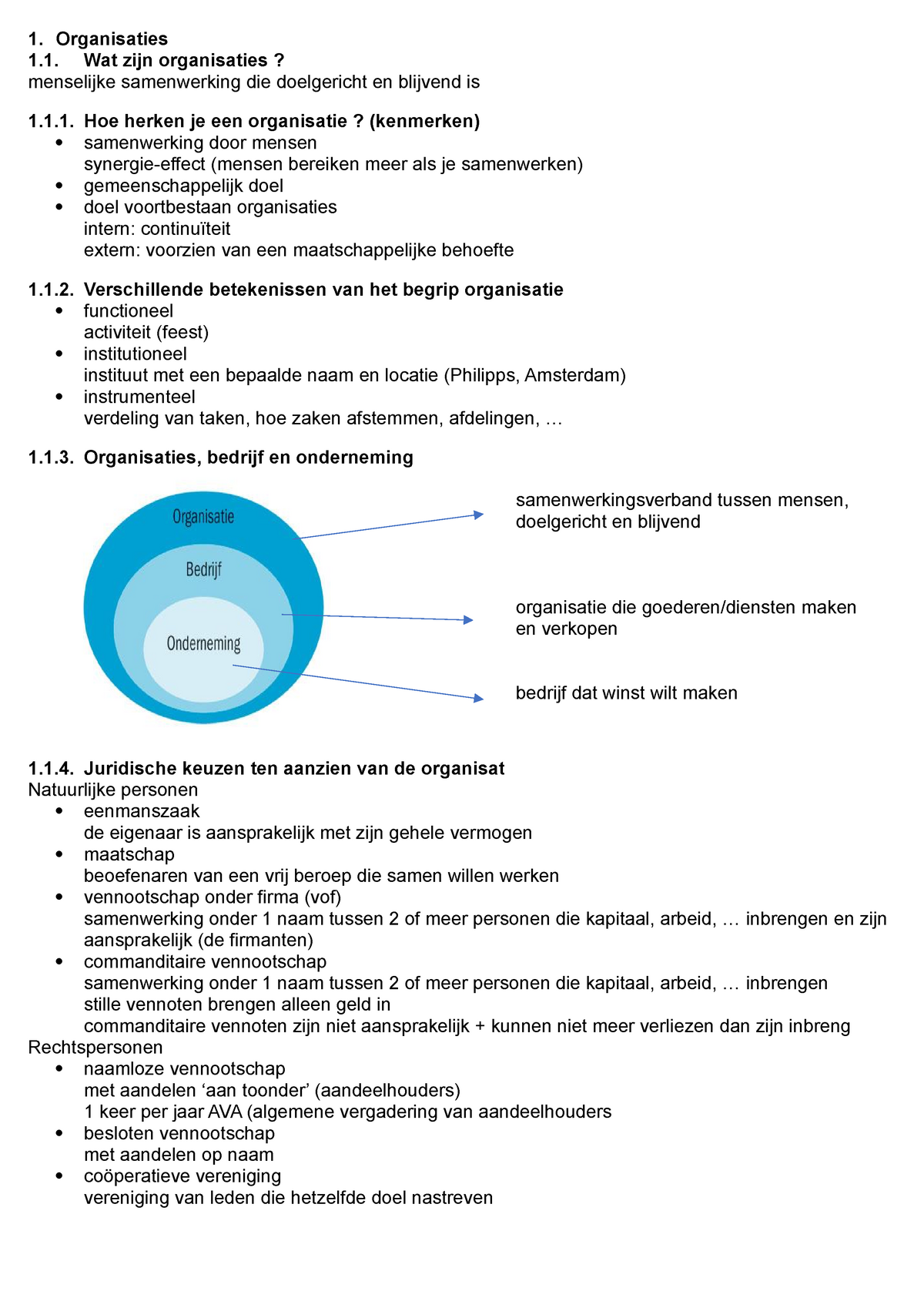 Bedrijfsorganisatie - Samenvatting Introductie In Management ...