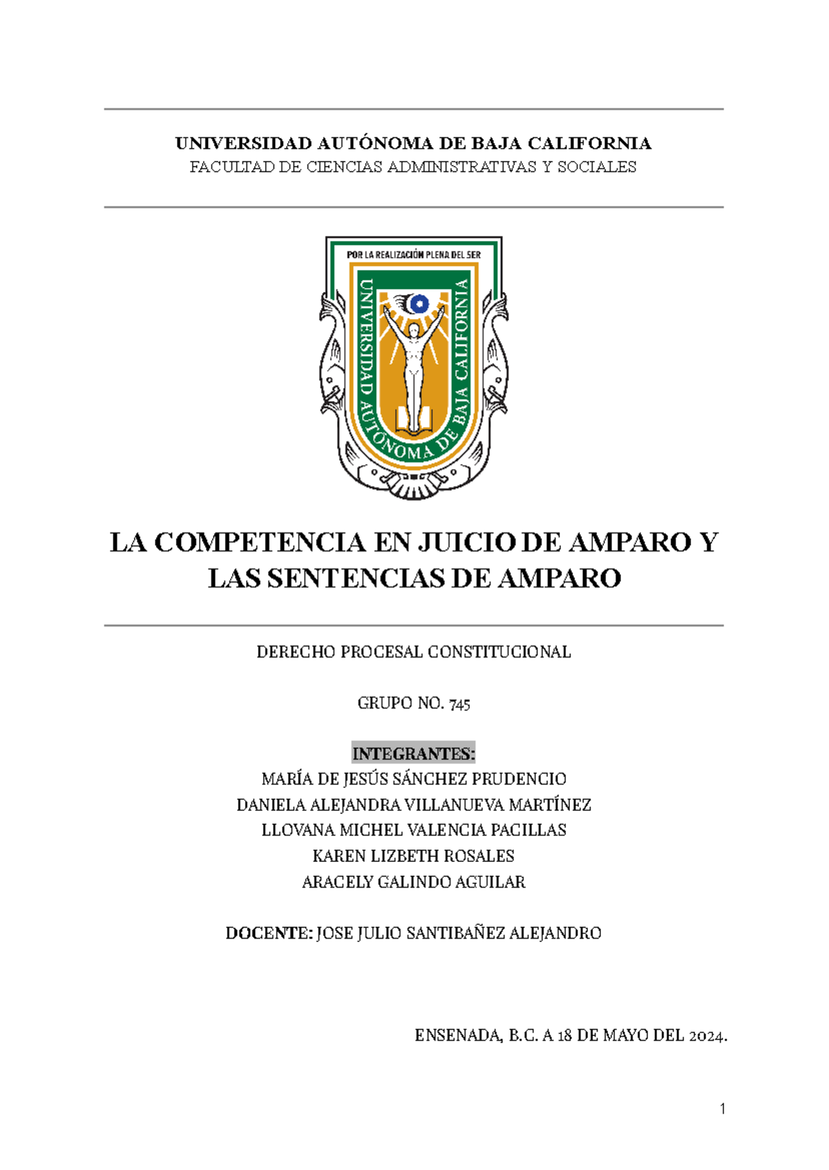 LA Competencia EN EL Juicio DE Amparo Y LAS Sentencias DE Amparo ...