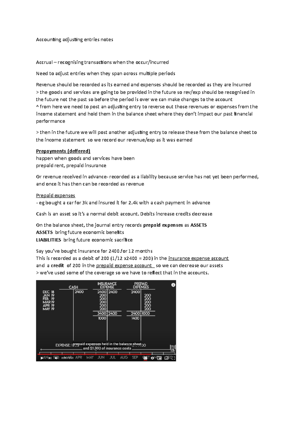 Accounting adjusting entries notes - Accounting adjusting entries notes ...