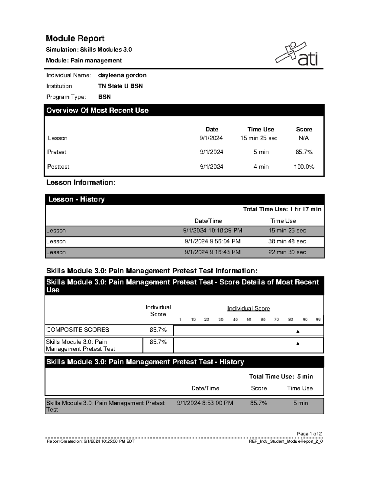 Report (10) - YES - Module Report Simulation: Skills Modules 3. Module ...