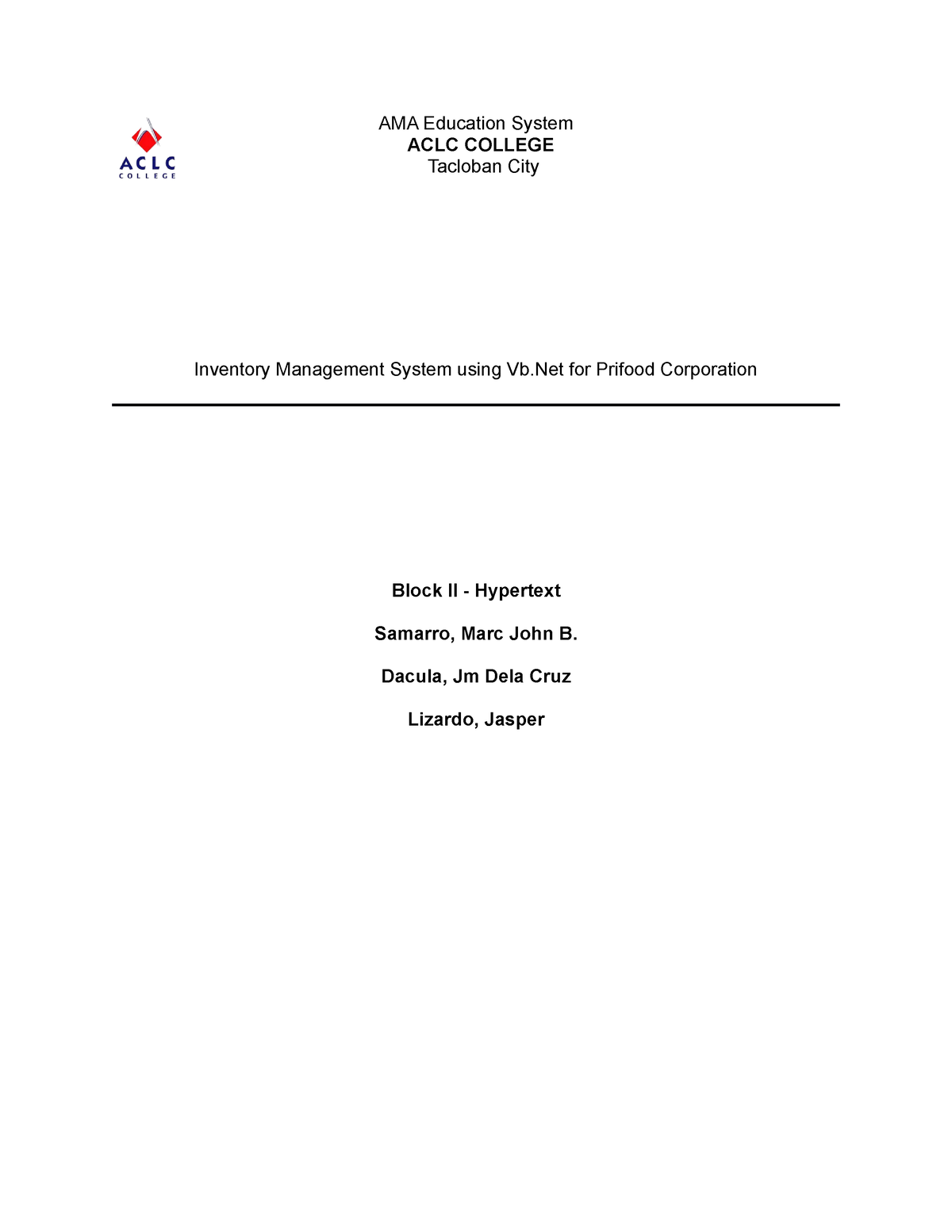 management system thesis
