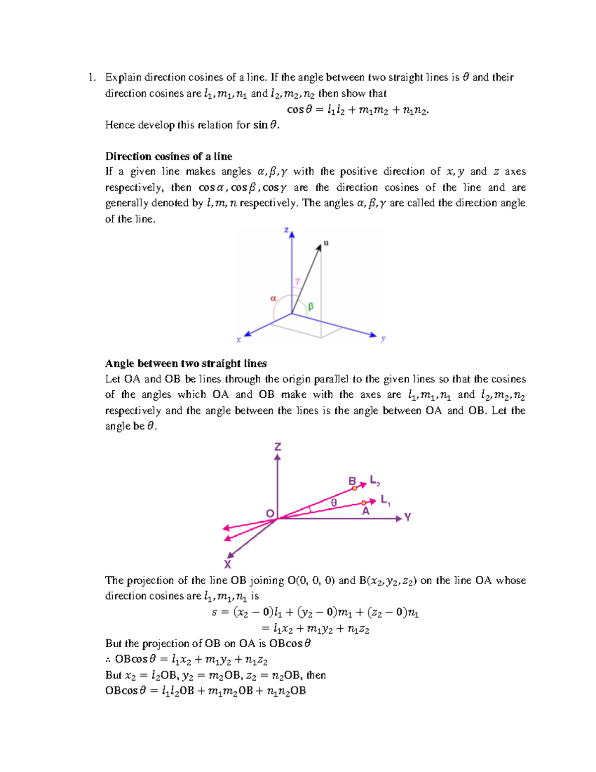 solution-bab-explain-direction-cosines-of-a-line-if-the-angle