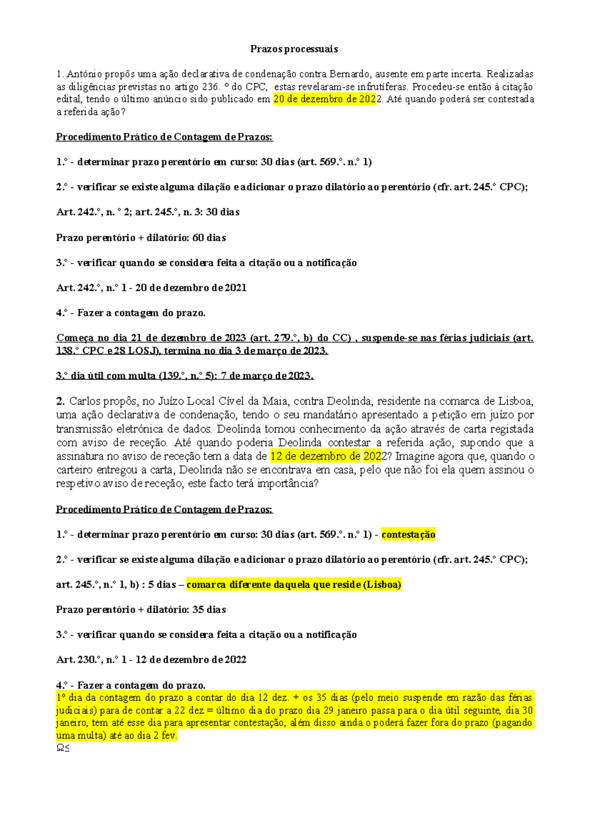 Prazos Processuais Resolu O Prazos Processuais Ant Nio Prop S Uma