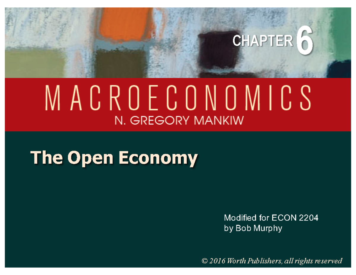 Slides- The Exchange Rate - Open for ECON Bob 2016 Worth Publishers ...