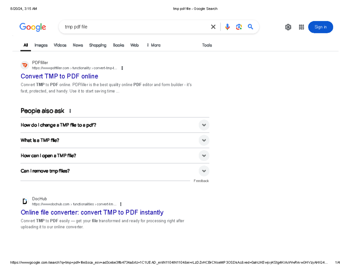 Tmp pdf file - Google Search - Convert TMP to PDF online PDFfiller ...