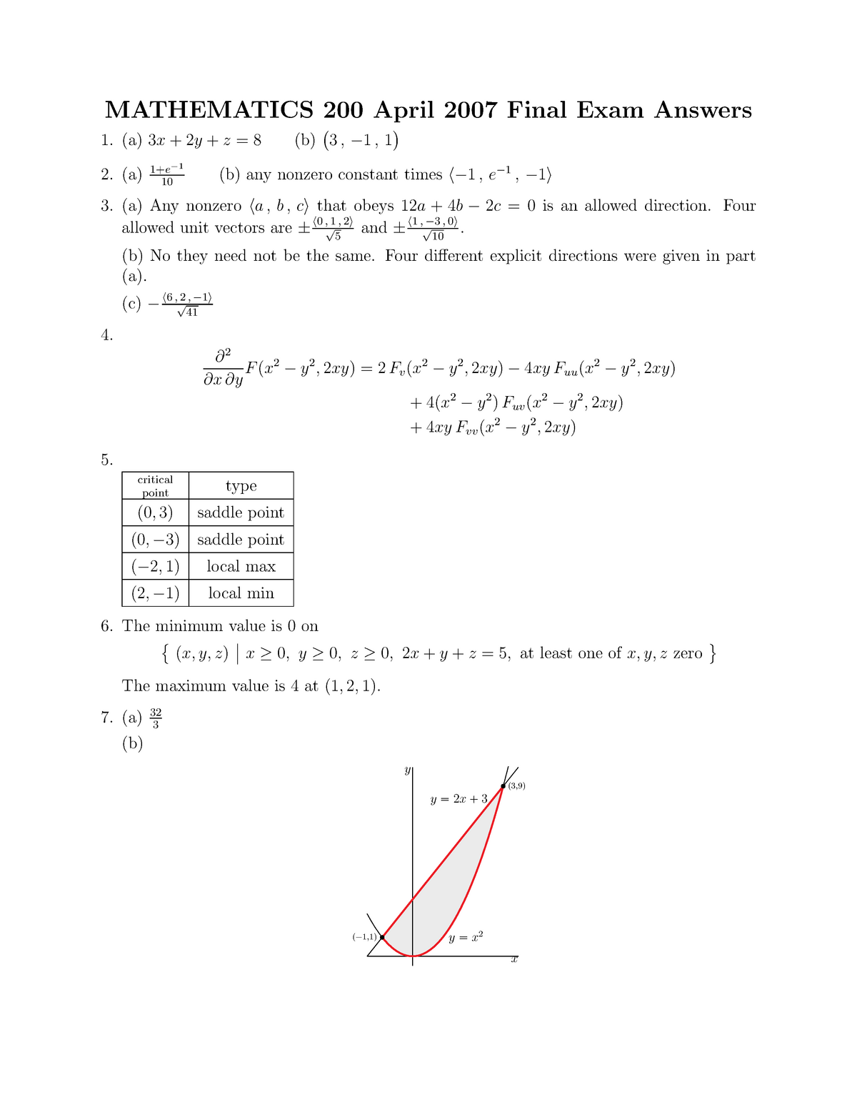 final-exam-april-2007-answers-mathematics-200-april-2007-final-exam