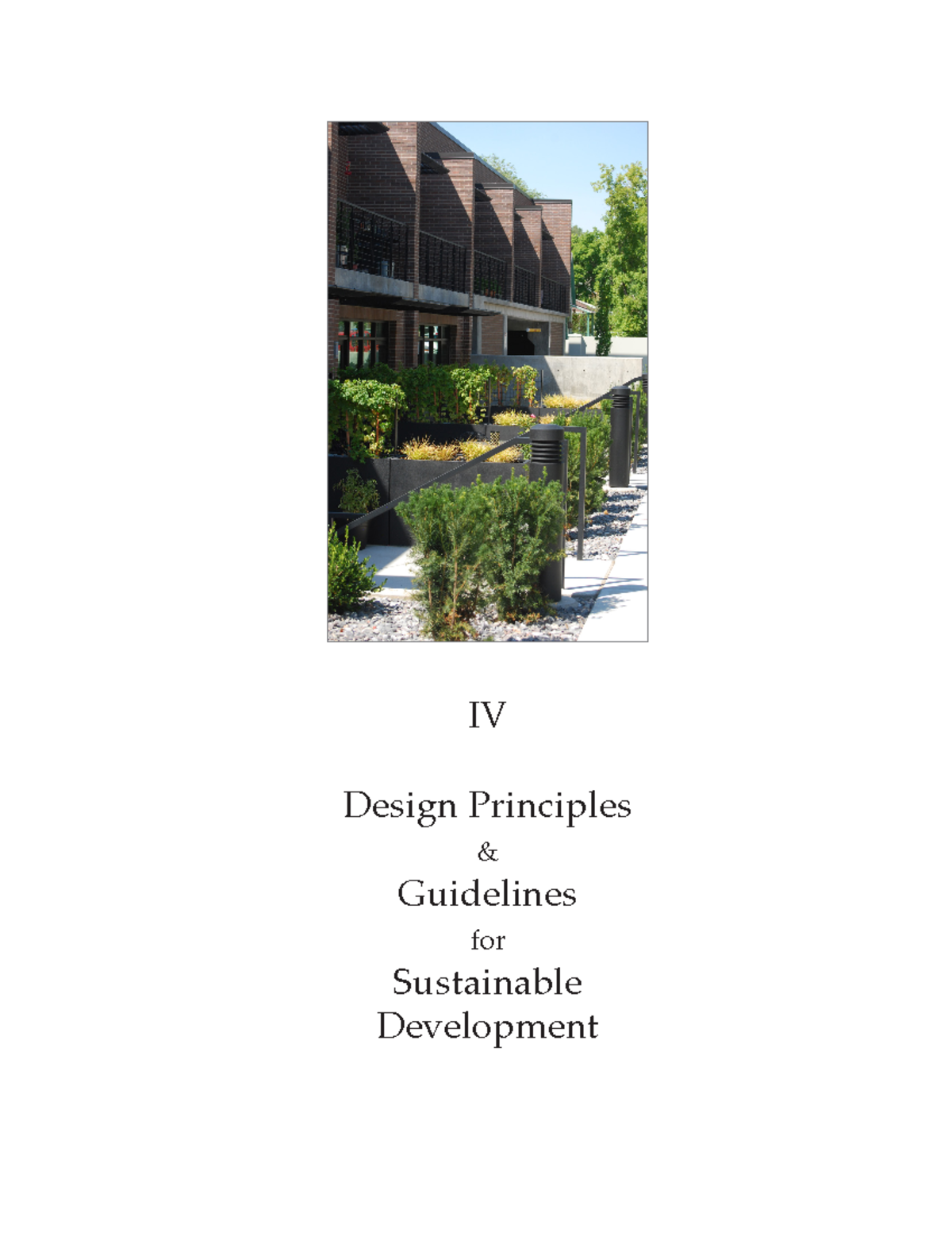 SD - Architecture and sustainable development - IV Design Principles ...