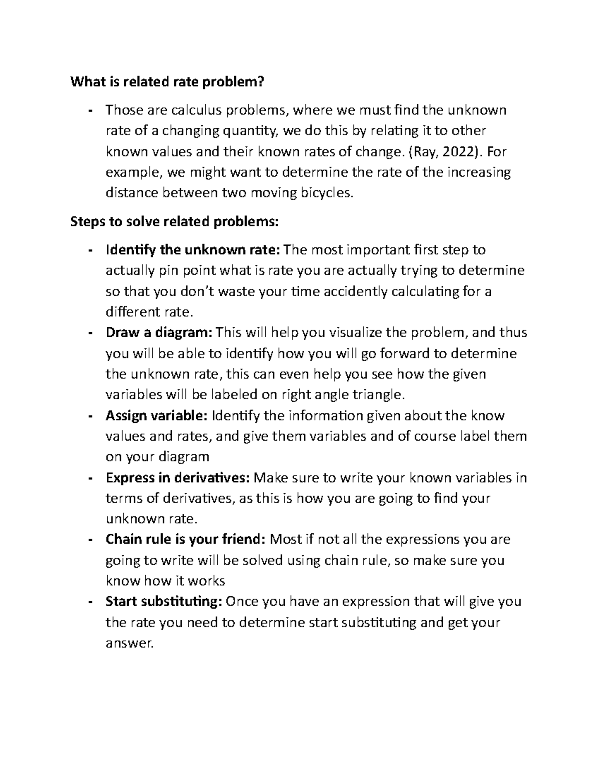 DISC_unit d 6D - What is related rate problem? Those are calculus ...