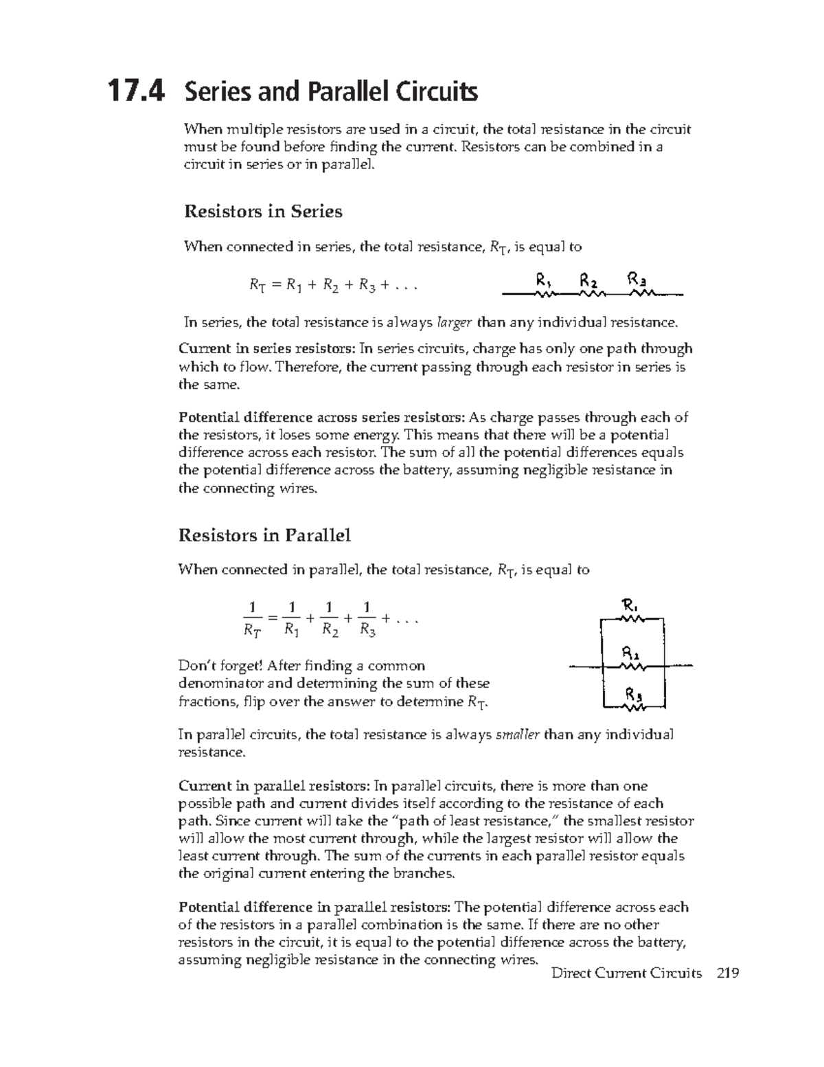 Resistance worksheet 17 Series and Parallel Circuits When multiple