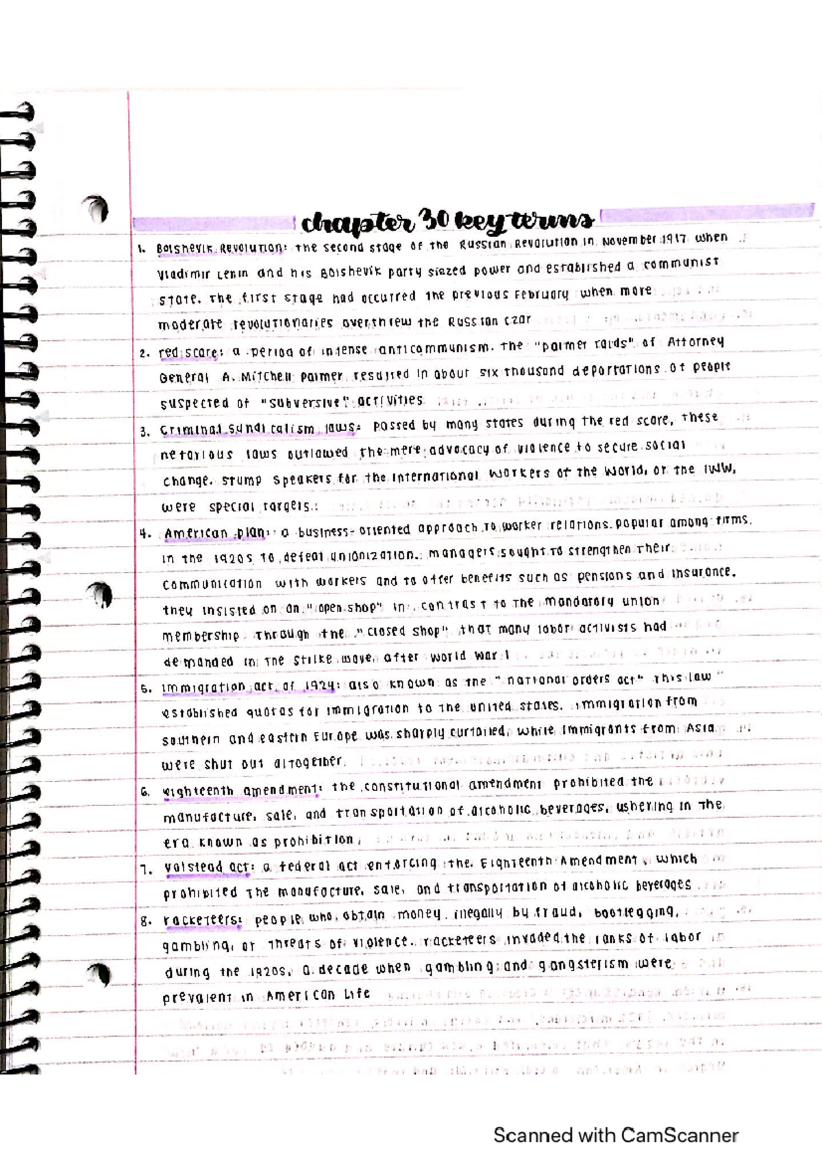 chapter 30 key terms - HIS103 - Studocu