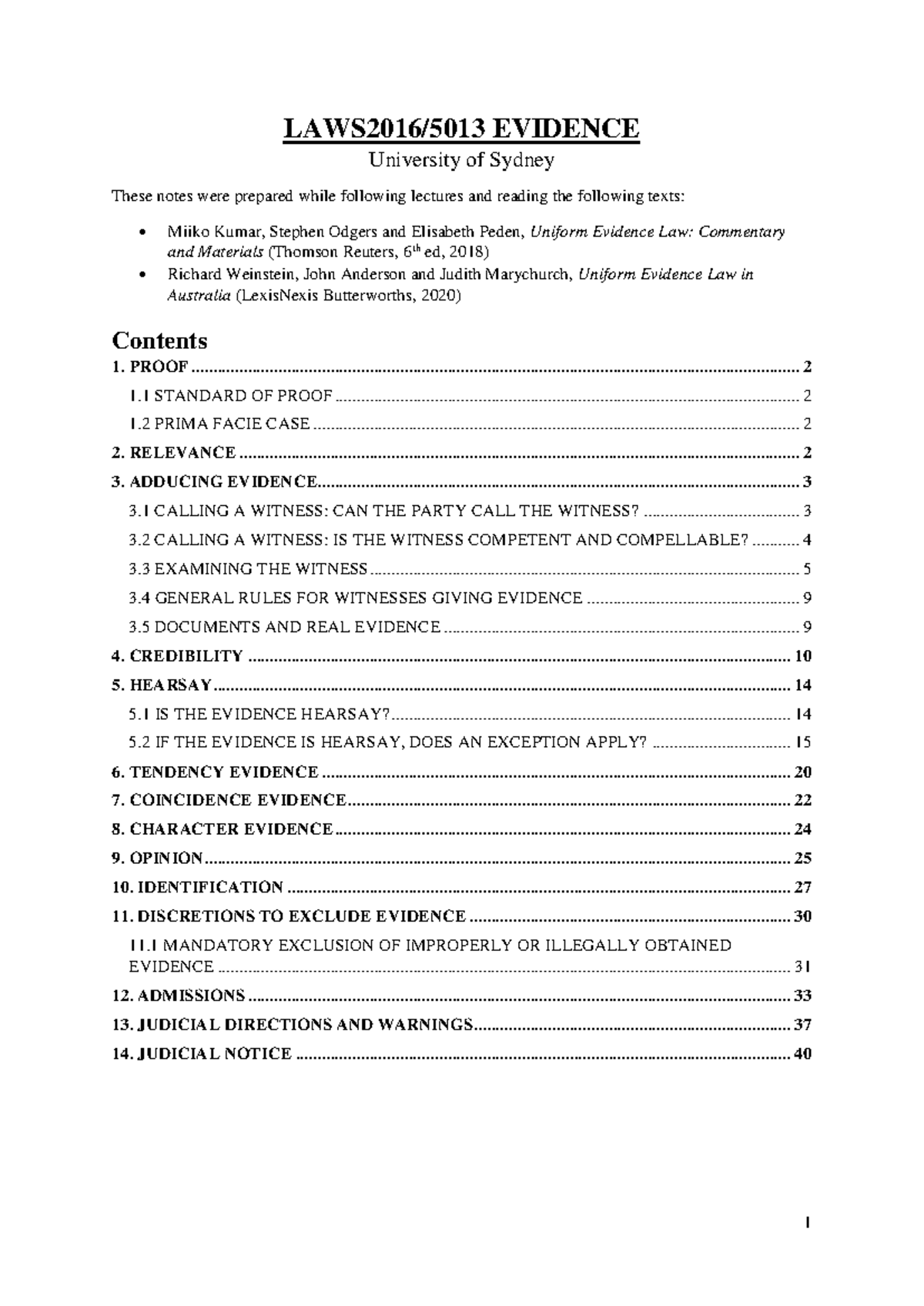High quality 89 hd evidence final exam - LAWS2016/5013 EVIDENCE ...