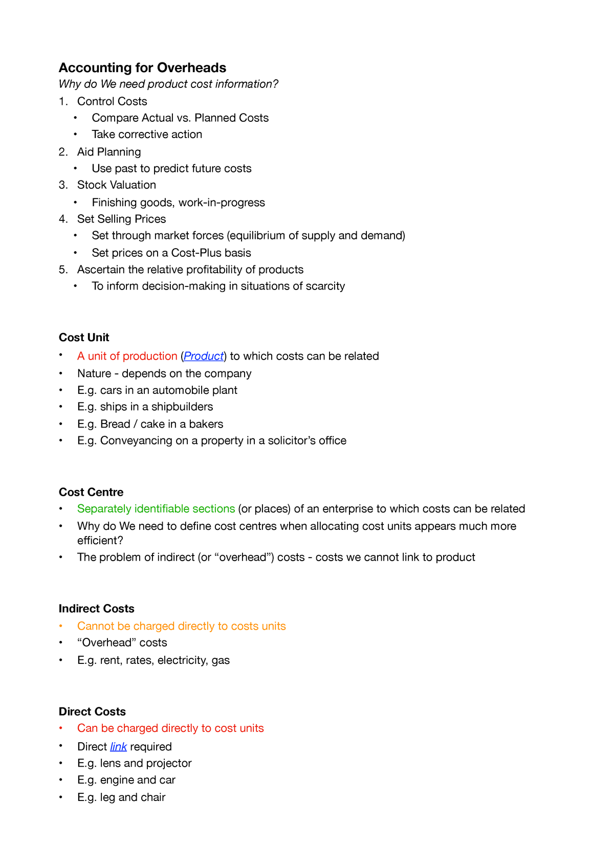 (27,28) Accounting For Overheads - Accounting For Overheads Why Do We ...