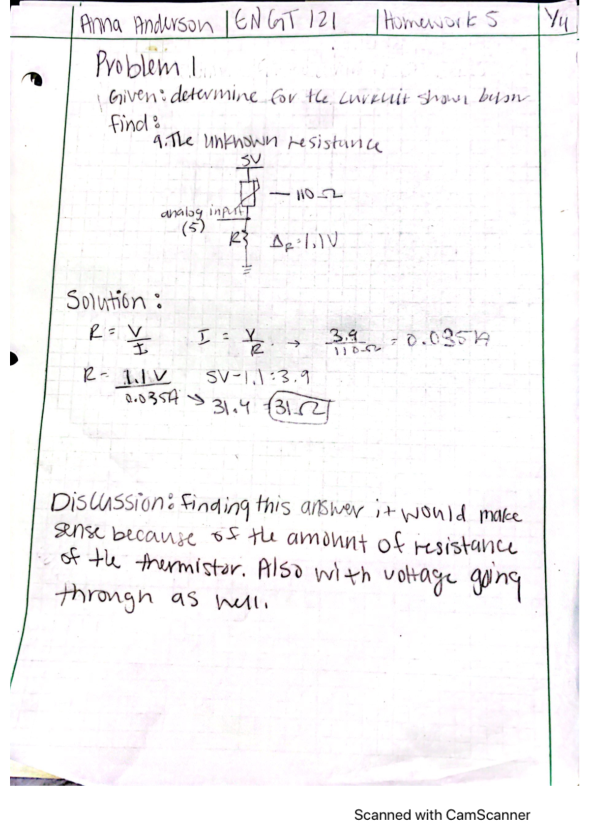 engineering paper homework format