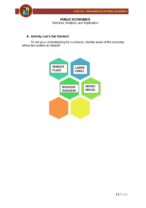 How Taxes affect Efficiency - ECON 314 – FUNDAMENTALS OF PUBLIC ...