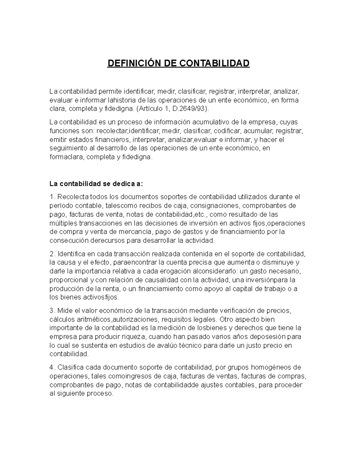 DefiniciÓn DE Contabilidad - DE CONTABILIDAD La contabilidad permite ...
