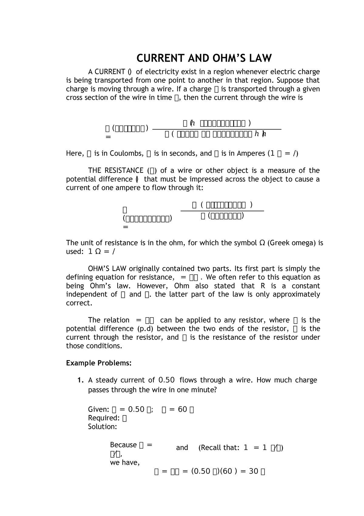 current-and-ohm-s-law-current-and-ohm-s-law-a-current