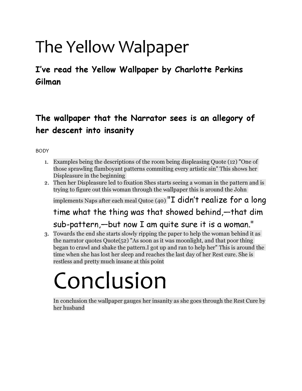The Yellow Wallpaper: Crash Course Literature 407 - YouTube