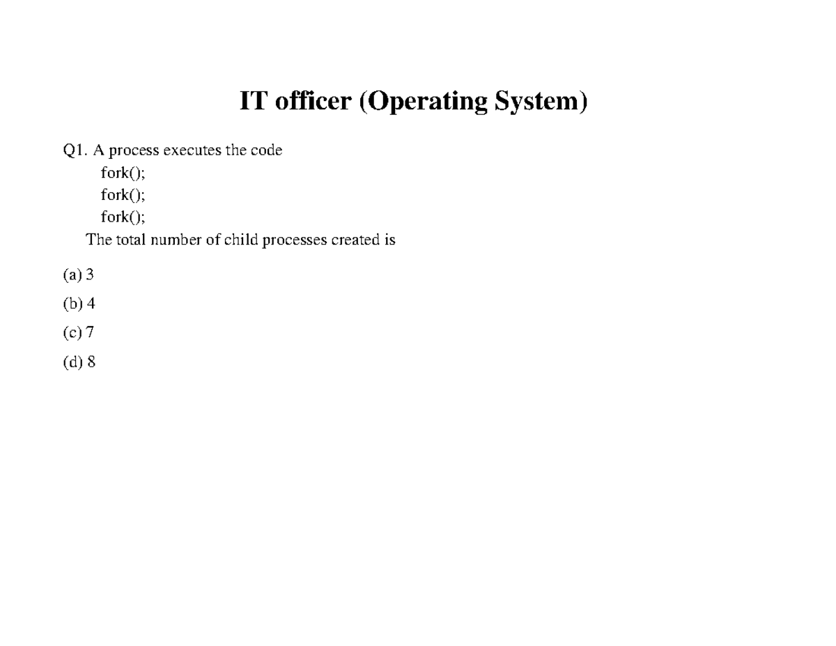 Lec-6 Questions on Disk scheduling - IT officer (Operating System) Q1 ...